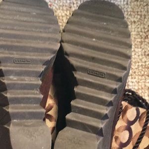 Coach boots with wedge heel. Size 8.  Used